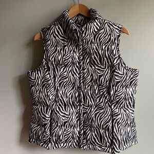 Charter Club Zebra Pattern Vest